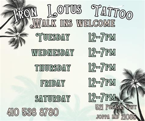 iron lotus tattoo|Iron Lotus Tattoo, Joppatowne, MD